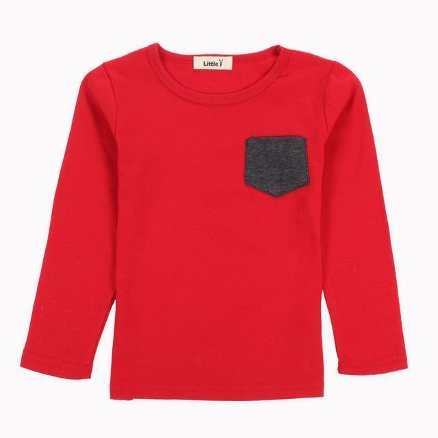 Babies & Kids Soft Solid Kids Boys T Shirt Candy Color Long Sleeve Baby Girls T-Shirts Cotton Children's T-Shirt O-Neck Tee Tops Boy Clothes AExp