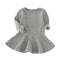 Babies & Kids Spring Autumn Candy Color Cotton Baby Girl Dresses Long Sleeve Solid Princess Dress Bow-knot O-neck Casual Kids Pleated Dresses AExp