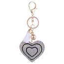 ZOSHI 2017 New Fashion Car Play 6 Colors Full Crystal Rhinestone Heart Key Chain Keychain Bag Car Hanging Pendant Jewelry