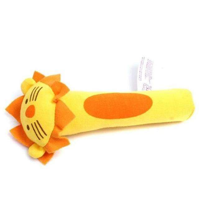 Baby Animal Shaped Catoon Hand Bell Ring Rattles Kid Plush Soft Toy High Quality-Lion-JadeMoghul Inc.