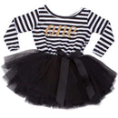 Baby Baptism Dress Christening Vestido For Newborn Infant 1 2 Year Birthday Party Dress Gift Striped Bebes Boutique Clothing-A0239F1-JadeMoghul Inc.