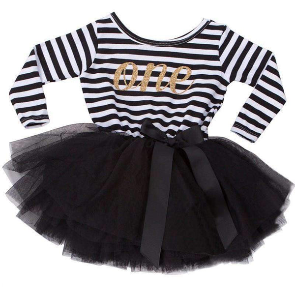 Baby Baptism Dress Christening Vestido For Newborn Infant 1 2 Year Birthday Party Dress Gift Striped Bebes Boutique Clothing-A0239F1-JadeMoghul Inc.