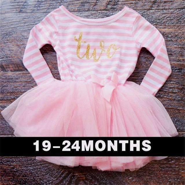 Baby Baptism Dress Christening Vestido For Newborn Infant 1 2 Year Birthday Party Dress Gift Striped Bebes Boutique Clothing-A0250F2-JadeMoghul Inc.