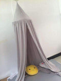 Baby bed curtain KAMIMI Children Room decoration Crib Netting baby Tent Cotton Hung Dome baby Mosquito Net photography props-Grey-JadeMoghul Inc.