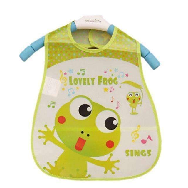Baby Bibs EVA Waterproof Lunch Bibs Boys Girls Infants Cartoon Pattern Bibs Burp Cloths For Children Self Feeding Care-frog-JadeMoghul Inc.