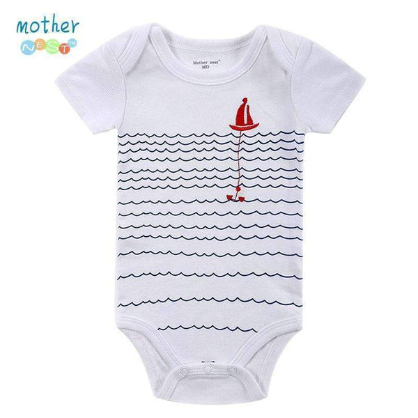 Baby Bodysuit Newborn Print Body Suit Fashion Summer Baby Children Girl Boy Long Sleeve Baby Toddler Jumpers Infant Bodysuit-DH16117-3M-JadeMoghul Inc.