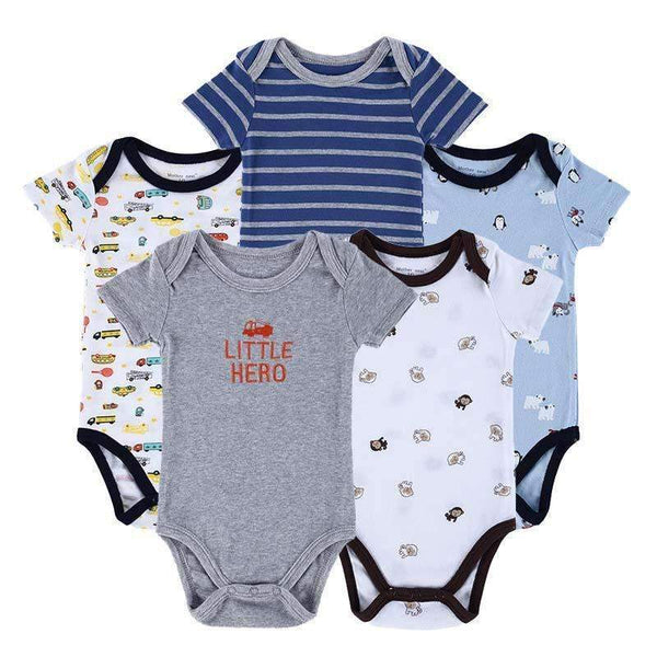 Baby Bodysuits Newborn Ropa Bebe 5pcs/ lot 100% Cotton Raccoon Body Babies Boy Girl Boy Baby Bodysuits 0-12 Months Baby Clothes-J1234T33-3M-JadeMoghul Inc.