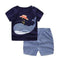 Baby boy clothes 2017 summer kids clothes sets t-shirt+pants suit clothing set bear Printed Clothes newborn sport suits-Big Blue Whale-6M-JadeMoghul Inc.