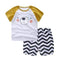 Baby boy clothes 2017 summer kids clothes sets t-shirt+pants suit clothing set bear Printed Clothes newborn sport suits-Big nose bear-6M-JadeMoghul Inc.