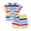 Baby boy clothes 2017 summer kids clothes sets t-shirt+pants suit clothing set bear Printed Clothes newborn sport suits-Polar bear-6M-JadeMoghul Inc.