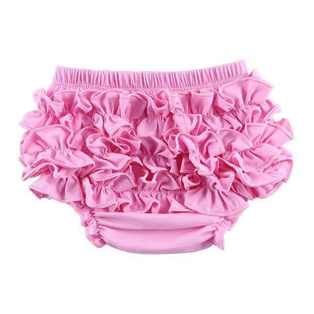 Baby Boy Girls Underpants Cotton Shorts Pants and Briefs Ruffle Bloomers Diaper Covers Newborn Baby Photograph Props Pink Coffee-Pink-Newborn-JadeMoghul Inc.