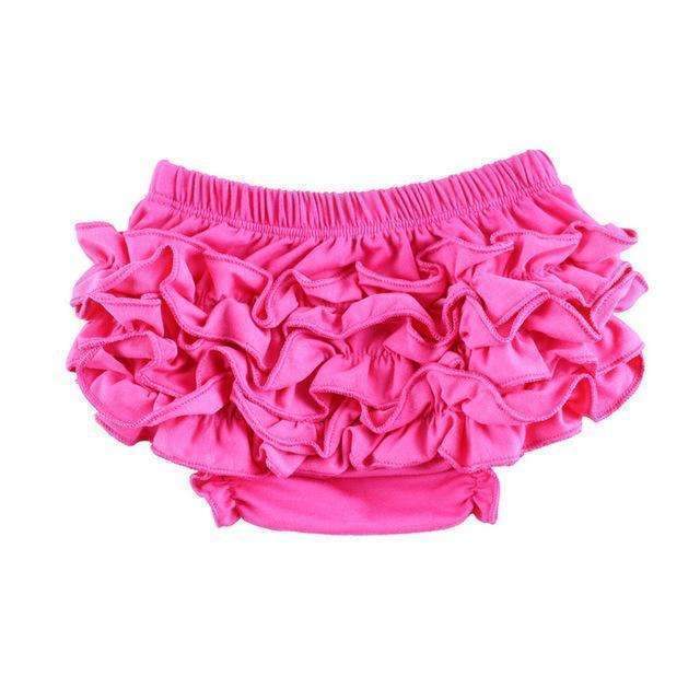 Baby Boy Girls Underpants Cotton Shorts Pants and Briefs Ruffle Bloomers Diaper Covers Newborn Baby Photograph Props Pink Coffee-Rose-Newborn-JadeMoghul Inc.