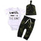 Baby Boy White Bodysuits ,Army Green Pant And Hat Set-White-0-3 months-JadeMoghul Inc.
