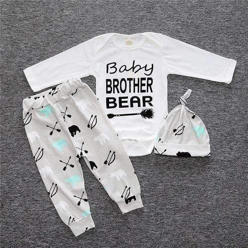 Baby Boys 3 Piece Romper Set In Assorted Designs-as picture 9-9M-JadeMoghul Inc.