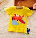 Baby Boys girls T-shirt 2016 Summer New Baby Clothing Baby Boys Short Sleeves T shirt Kids tops Cotton Cartoon Baby tees-5-3M-JadeMoghul Inc.