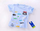 Baby Boys girls T-shirt 2016 Summer New Baby Clothing Baby Boys Short Sleeves T shirt Kids tops Cotton Cartoon Baby tees-9-3M-JadeMoghul Inc.