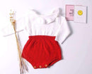 Baby Boys Infant Rompers Baby Girls Long Sleeve Jumpsuits Ruffles Princess Girl Sweet Knitted Overalls Infant Romper 70-100cm-Red-3T-JadeMoghul Inc.