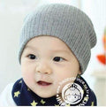 Baby Boys Warm Winter Machine Knit Beanie Hat-Gray-JadeMoghul Inc.