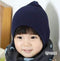 Baby Boys Warm Winter Machine Knit Beanie Hat-Navy Blue-JadeMoghul Inc.