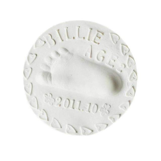 Baby Care Air Drying Soft Clay Baby Handprint Footprint Imprint Kit Casting Parent-child hand inkpad fingerprint-White-JadeMoghul Inc.