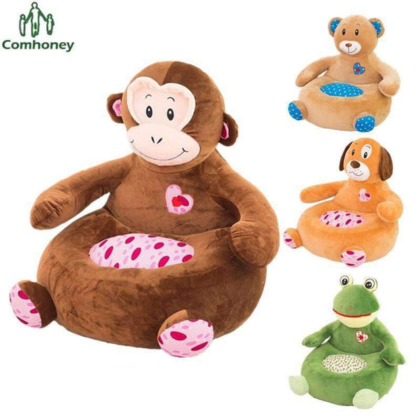 Baby Chair Bean Bag Monkey Elephant Feeding Chair Children Seat Sofa For Kids Sleeping Bed Baby Nest Puff Beanbag Plush Toys-Monkey-JadeMoghul Inc.