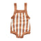 Baby Clothing Newborn Baby Cotton Stripes Printed Button Knitted Jumpsuit TIY