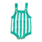 Baby Clothing Newborn Baby Cotton Stripes Printed Button Knitted Jumpsuit TIY