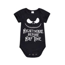 Baby Clothing One Piece Baby Infant Toddler Cotton Halloween Letter Print Short Sleeves Bodysuit TIY