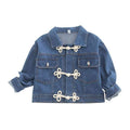 Baby Clothing Special Design Girls Cotton Chinese Button Long Sleeves Denim Coat TIY