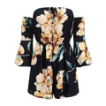 Baby Clothing Summer Festival Off-shoulder Flare Sleeve Floral Print Casual Rompers TIY