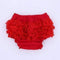 Baby Cotton shorts lace Bloomers cute Baby Diaper Cover Newborn Flower Shorts Toddler fashion Summer Satin Pants with Skirt-Red-9M-JadeMoghul Inc.