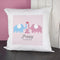 Christmas Presents Baby Cushion Cover - Elephants (Pink)