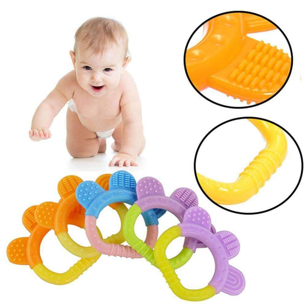 Baby Dental Care Bear's-paw Shape Silicone Baby Teether Baby Teething Toys Food Grade Strengthening Tooth Training DIY Supplies--JadeMoghul Inc.