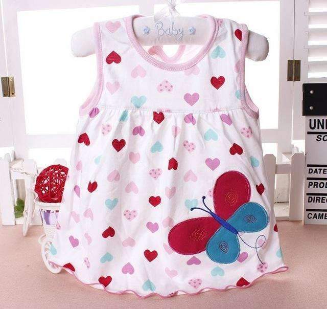 Baby Dresses Top Quality 2017 Princess 0-2years Girls Dress Cotton Clothing Dress Summer Girls Clothes Low Price-11-3M-JadeMoghul Inc.