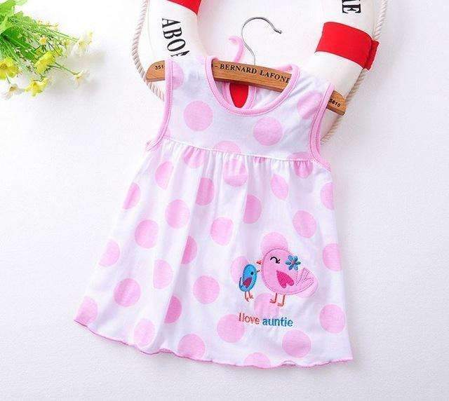 Baby Dresses Top Quality 2017 Princess 0-2years Girls Dress Cotton Clo