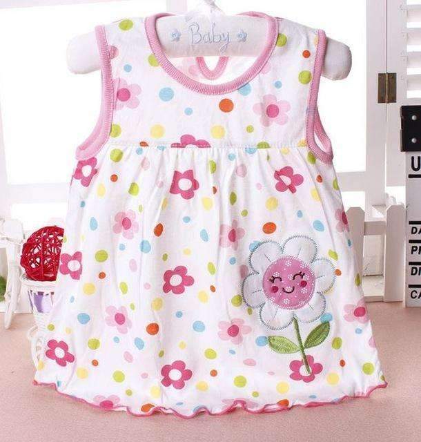 Baby Dresses Top Quality 2017 Princess 0-2years Girls Dress Cotton Clothing Dress Summer Girls Clothes Low Price-4-3M-JadeMoghul Inc.