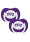 Baby Fanatic 2-Pack Pacifiers NCAA Texas Christian University-LICENSED NOVELTIES-JadeMoghul Inc.