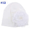 Baby Flower Hat Newborn Girl Cotton Beanie Cap Peony Flower Infant Spring Hat Children Accessories Retail SW057-Color 12-M-JadeMoghul Inc.
