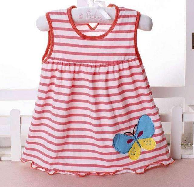 Baby girl Dress 2017 summer girls dresses style infantile Dress hot sale baby girl clothes Summer flower style dress low price-10-3M-JadeMoghul Inc.