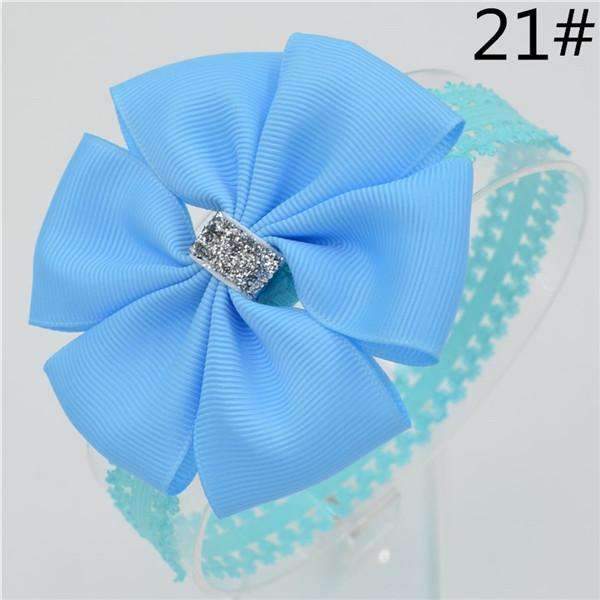 Baby girl hair bowknot ribbon Headband newborn toddler bow flower Hair Band Handmade hair accessories for children-21-One Size-JadeMoghul Inc.