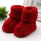 Baby Girl Handmade Newborn Knit Booties-Red-0-6 Months-JadeMoghul Inc.