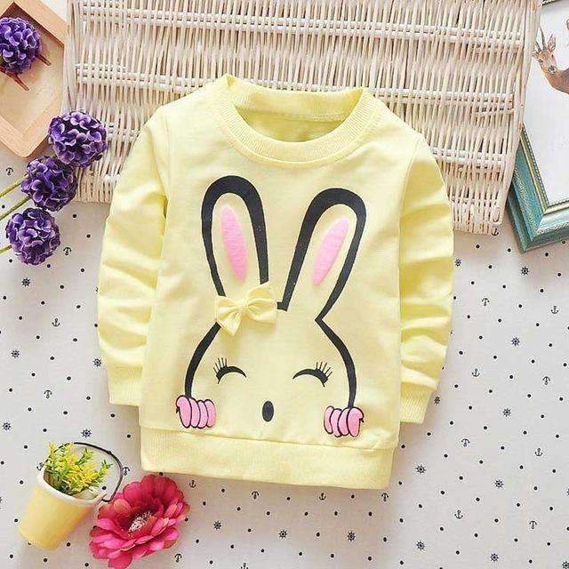 Baby Girls' Bunny Sweater-Yellow-9M-JadeMoghul Inc.