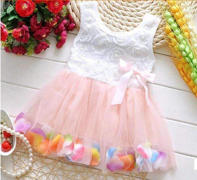 Baby Girls' Cotton Floral and Flower Petals Summer Dress-a1-9M-JadeMoghul Inc.