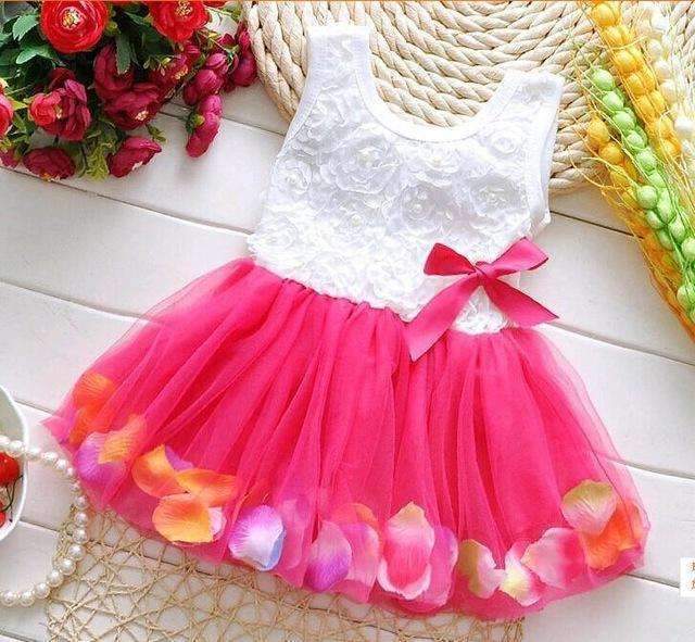 Baby Girls' Cotton Floral and Flower Petals Summer Dress-a3-9M-JadeMoghul Inc.