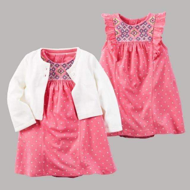 Baby Girls' Frilly Floral Dress-minzufeng-6M-JadeMoghul Inc.