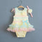 Baby Girls Lace Flowers Sleeveless Bodysuit With Headband-Rainbow-12M-JadeMoghul Inc.