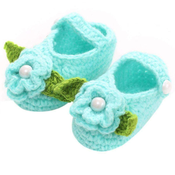Baby Girls Shoes Handmade Crochet Booties-Purple-JadeMoghul Inc.