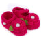 Baby Girls Shoes Handmade Crochet Booties-Red-JadeMoghul Inc.
