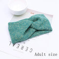 Baby Headband Women Girl Twisted Hair Band Kids Woolen Headwrap Mommy and Me Headbands Toddler Spring Turban Hair Accessories AExp