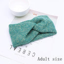 Baby Headband Women Girl Twisted Hair Band Kids Woolen Headwrap Mommy and Me Headbands Toddler Spring Turban Hair Accessories AExp